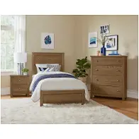 12-331 Vaughan Bassett Furniture Fundamentals-natural Bedroom Furniture Bed