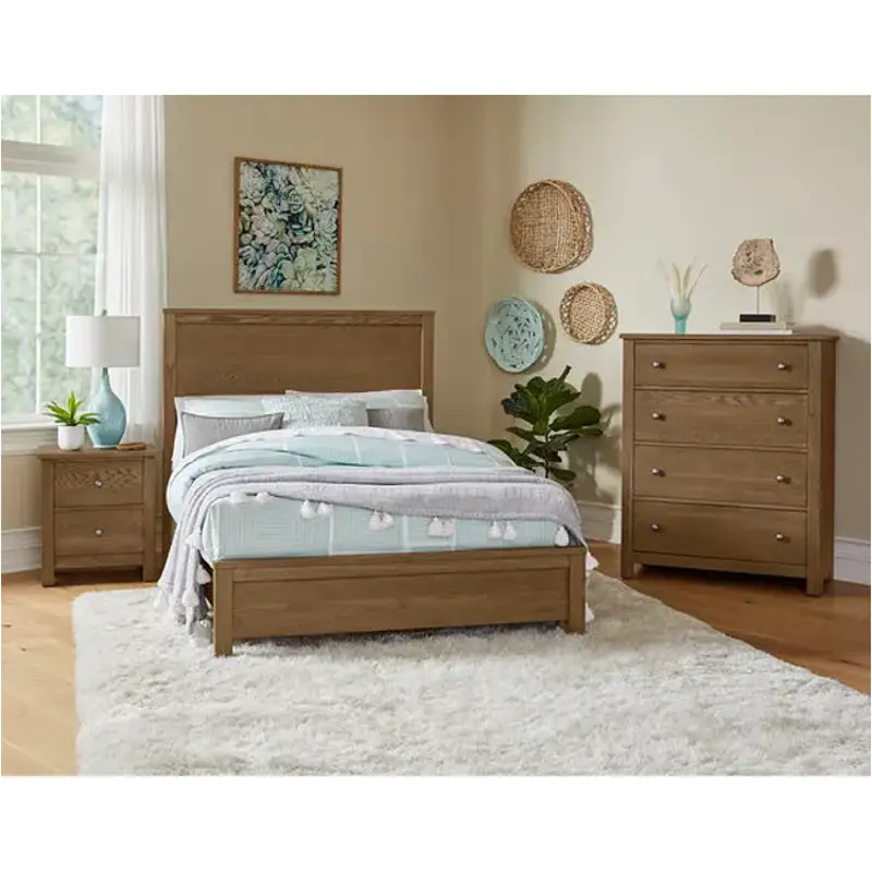 12-552 Vaughan Bassett Furniture Fundamentals-natural Bedroom Furniture Bed