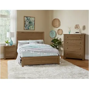 12-552 Vaughan Bassett Furniture Fundamentals-natural Bedroom Furniture Bed