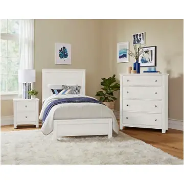 16-331 Vaughan Bassett Furniture Fundamentals - White Bedroom Furniture Bed