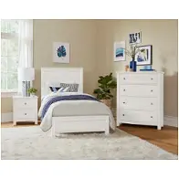 16-331 Vaughan Bassett Furniture Fundamentals - White Bedroom Furniture Bed