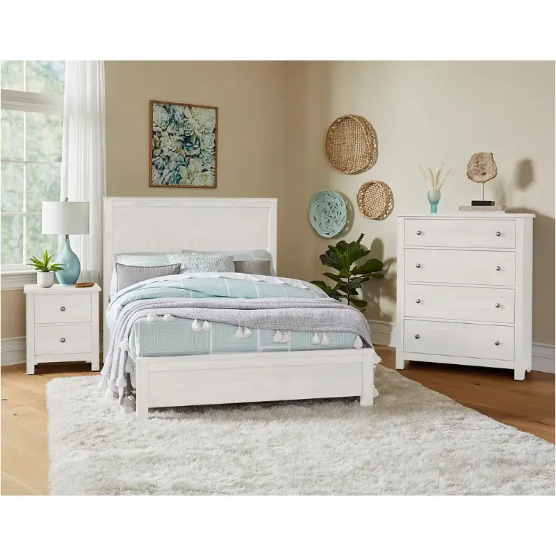 16-552 Vaughan Bassett Furniture Fundamentals - White Bedroom Furniture Bed