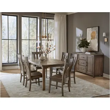 753-300 Vaughan Bassett Furniture Dovetail - Aged Grey Dining Room Furniture Dining Table