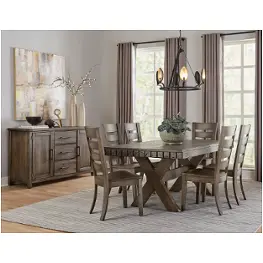 753-502 Vaughan Bassett Furniture Dovetail - Aged Grey Dining Room Furniture Dining Table