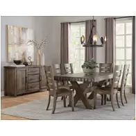 753-502 Vaughan Bassett Furniture Dovetail - Aged Grey Dining Room Furniture Dining Table