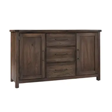 753-960 Vaughan Bassett Furniture Dovetail - Aged Grey Dining Room Furniture Server