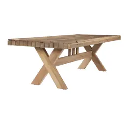 755-502 Vaughan Bassett Furniture Dovetail - Bleached White Dining Room Furniture Dining Table