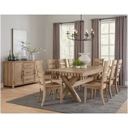 755-602 Vaughan Bassett Furniture Dovetail - Bleached White Dining Room Furniture Dining Table