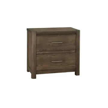 793-227 Vaughan Bassett Furniture Crafted Oak-aged Grey Bedroom Furniture Nightstand