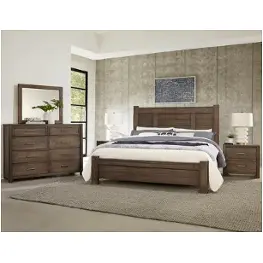 793-668 Vaughan Bassett Furniture Crafted Oak-aged Grey Bedroom Furniture Bed