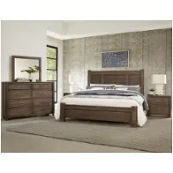 793-668 Vaughan Bassett Furniture Crafted Oak-aged Grey Bedroom Furniture Bed