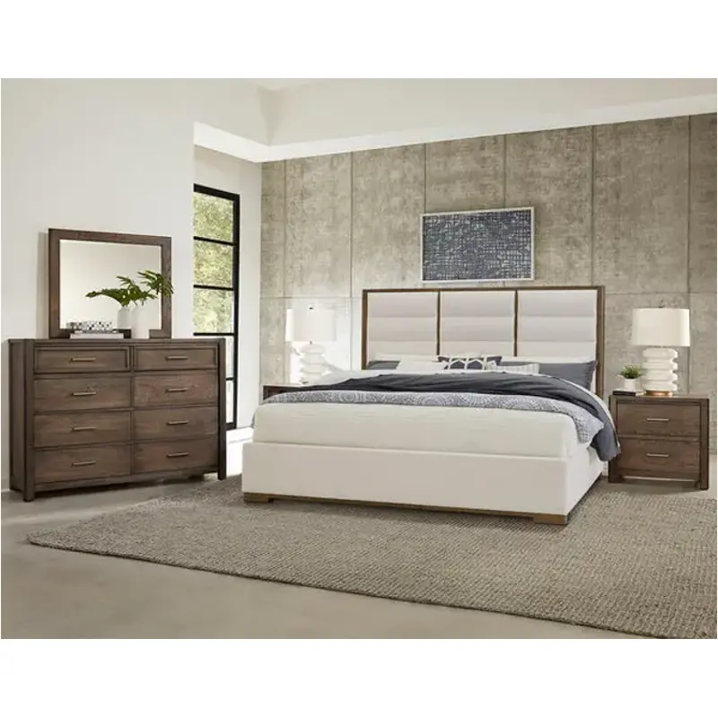 793-551a Vaughan Bassett Furniture Crafted Oak-aged Grey Bedroom Furniture Bed