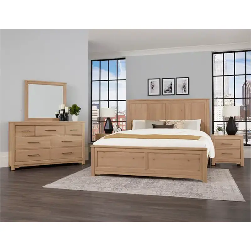 154-558 Vaughan Bassett Furniture Crafted Cherry - Bleached Bedroom Furniture Bed