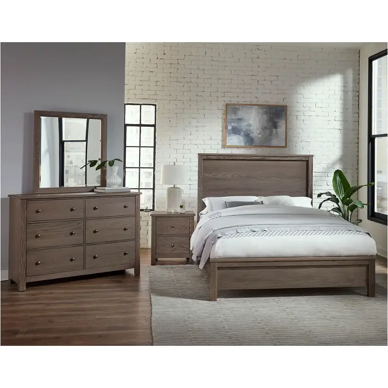 11-551 Vaughan Bassett Furniture Fundamentals-grey Bedroom Furniture Bed