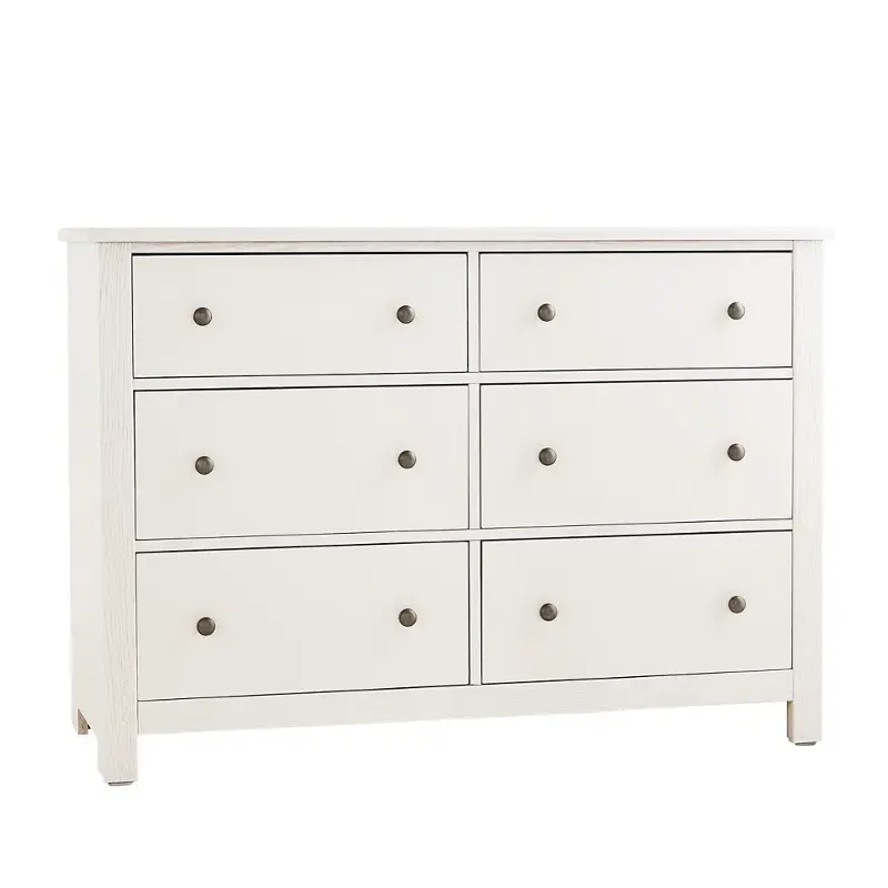 16-002 Vaughan Bassett Furniture Fundamentals - White Bedroom Furniture Dresser