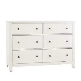 16-002 Vaughan Bassett Furniture Fundamentals - White Bedroom Furniture Dresser