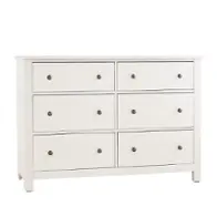 16-002 Vaughan Bassett Furniture Fundamentals - White Bedroom Furniture Dresser