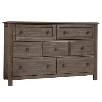123-003 Vaughan Bassett Furniture Custom Express - Driftwood Grey Bedroom Furniture Dresser