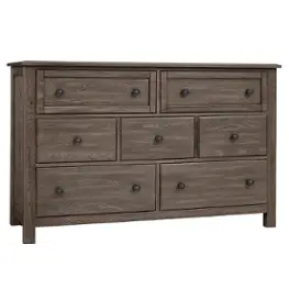 123-003 Vaughan Bassett Furniture Custom Express - Driftwood Grey Bedroom Furniture Dresser