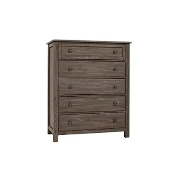 123-115 Vaughan Bassett Furniture Custom Express - Driftwood Grey Bedroom Furniture Chest
