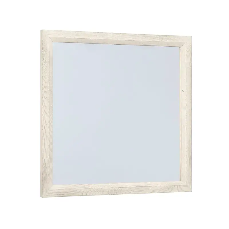 124-444 Vaughan Bassett Furniture Custom Express - Weathered White Bedroom Furniture Mirror