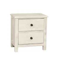 124-227 Vaughan Bassett Furniture Custom Express - Weathered White Bedroom Furniture Nightstand