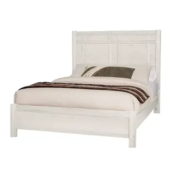 124-557 Vaughan Bassett Furniture Custom Express - Weathered White Bedroom Furniture Bed