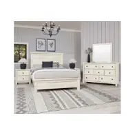 124-558 Vaughan Bassett Furniture Custom Express - Weathered White Bedroom Furniture Bed