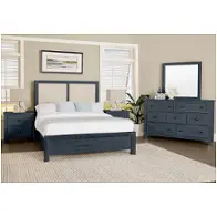 126-661 Vaughan Bassett Furniture Custom Express - Indigo Bedroom Furniture Bed