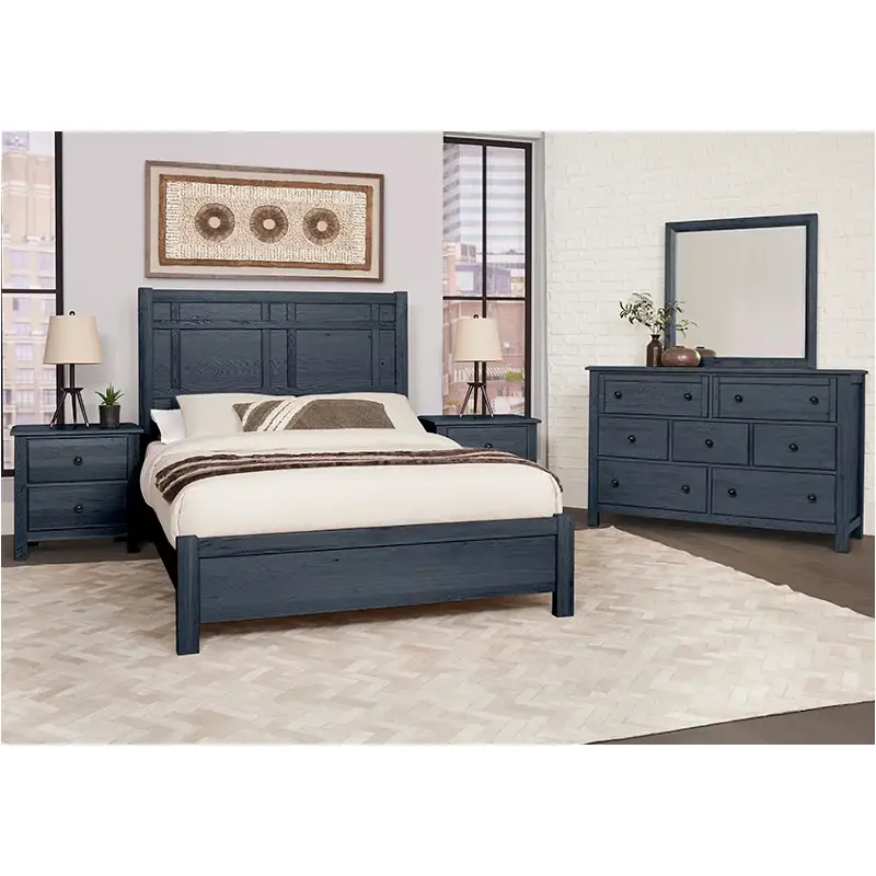 126-667 Vaughan Bassett Furniture Custom Express - Indigo Bedroom Furniture Bed