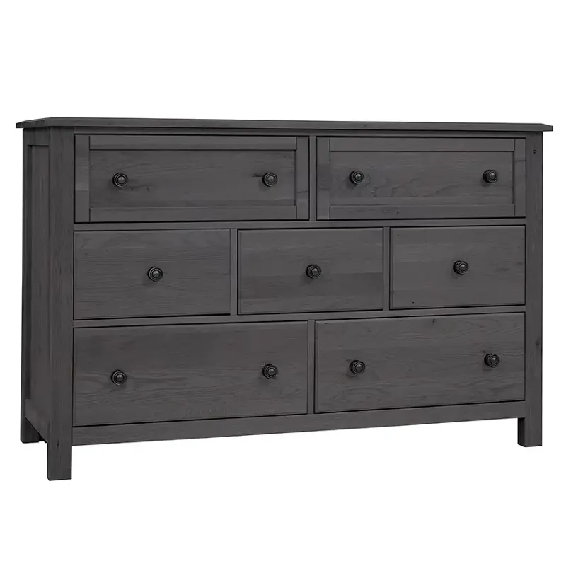 127-003 Vaughan Bassett Furniture Custom Express - Graphite Bedroom Furniture Dresser