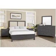 127-551 Vaughan Bassett Furniture Custom Express - Graphite Bedroom Furniture Bed