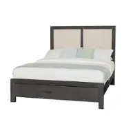 127-661 Vaughan Bassett Furniture Custom Express - Graphite Bedroom Furniture Bed