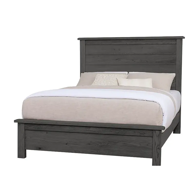 127-668 Vaughan Bassett Furniture Custom Express - Graphite Bedroom Furniture Bed