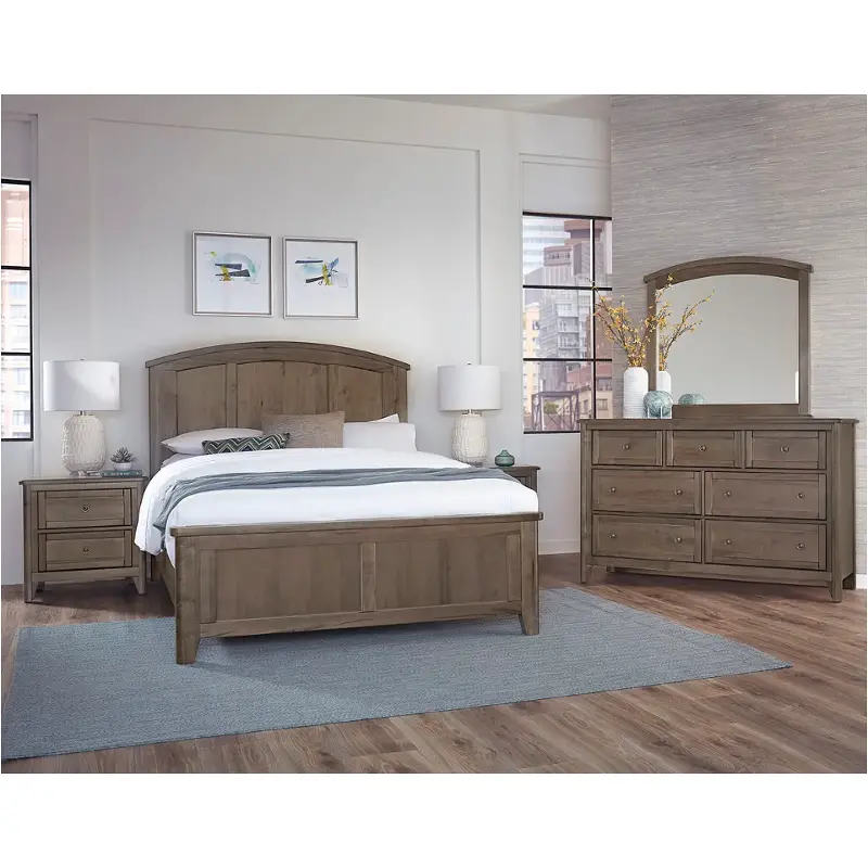 820-557 Vaughan Bassett Furniture Woodbridge - Dark Cashmere Bedroom Furniture Bed