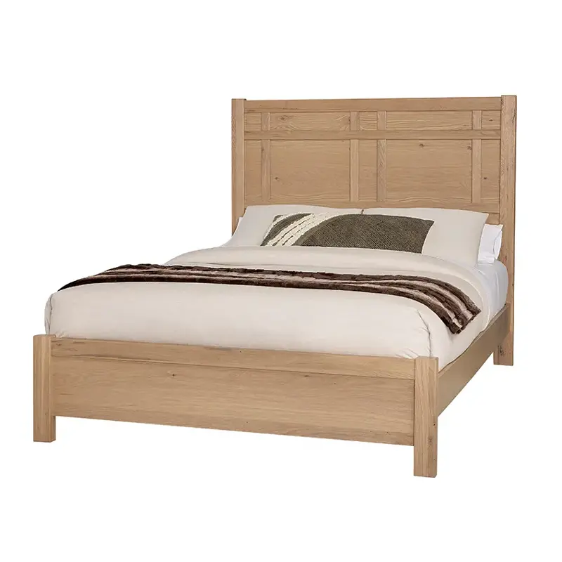 120-667-766-944 Vaughan Bassett Furniture Custom Express - Clear Oak Bedroom Furniture Bed