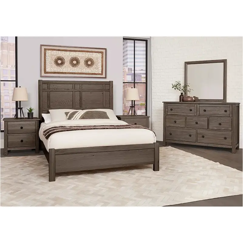 123-667-766-944 Vaughan Bassett Furniture Custom Express - Driftwood Grey Bedroom Furniture Bed
