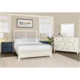 124-661-166-064-944 Vaughan Bassett Furniture Custom Express - Weathered White Bedroom Furniture Bed