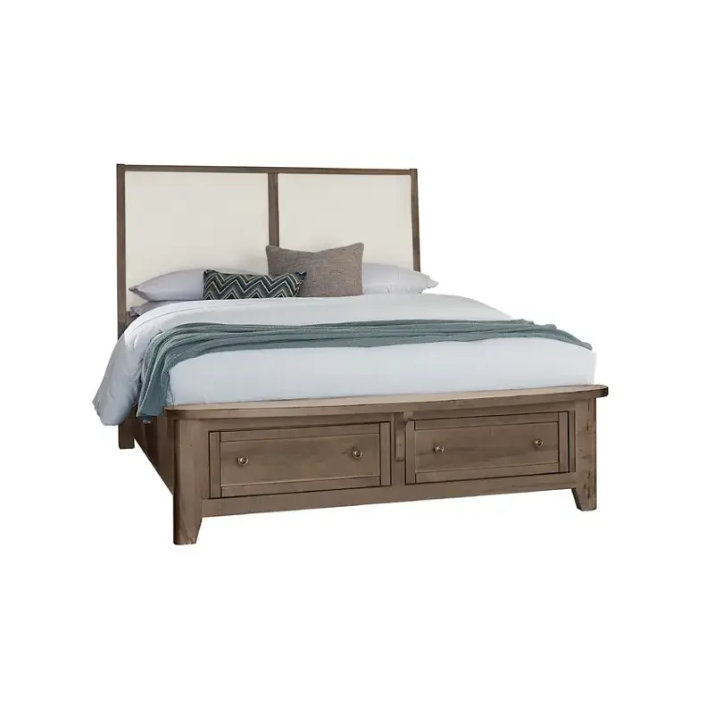 820-551-051-050b-502 Vaughan Bassett Furniture Woodbridge - Dark Cashmere Bedroom Furniture Bed