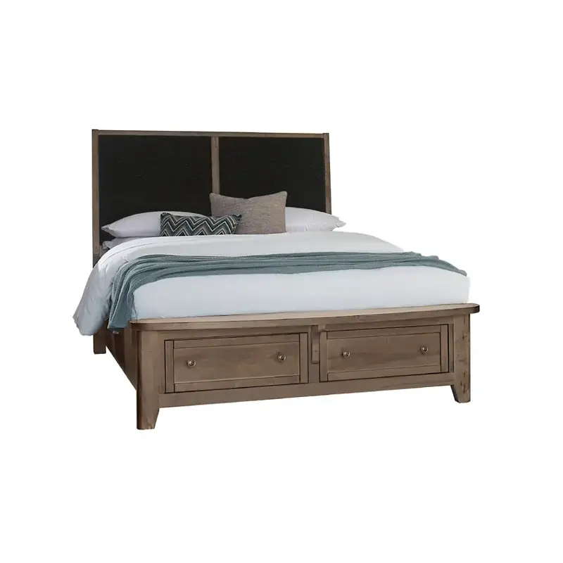 820-551-053-050b-502 Vaughan Bassett Furniture Woodbridge - Dark Cashmere Bedroom Furniture Bed