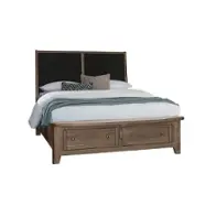 820-551-053-050b-502 Vaughan Bassett Furniture Woodbridge - Dark Cashmere Bedroom Furniture Bed