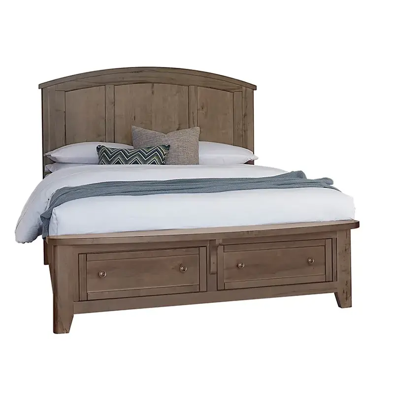 820-557-050b-502 Vaughan Bassett Furniture Woodbridge - Dark Cashmere Bedroom Furniture Bed