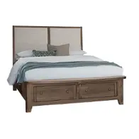 820-661-062-066b-502 Vaughan Bassett Furniture Woodbridge - Dark Cashmere Bedroom Furniture Bed