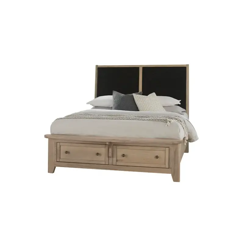 821-551-053-050b-502 Vaughan Bassett Furniture Woodbridge - Shadow Grey Bedroom Furniture Bed