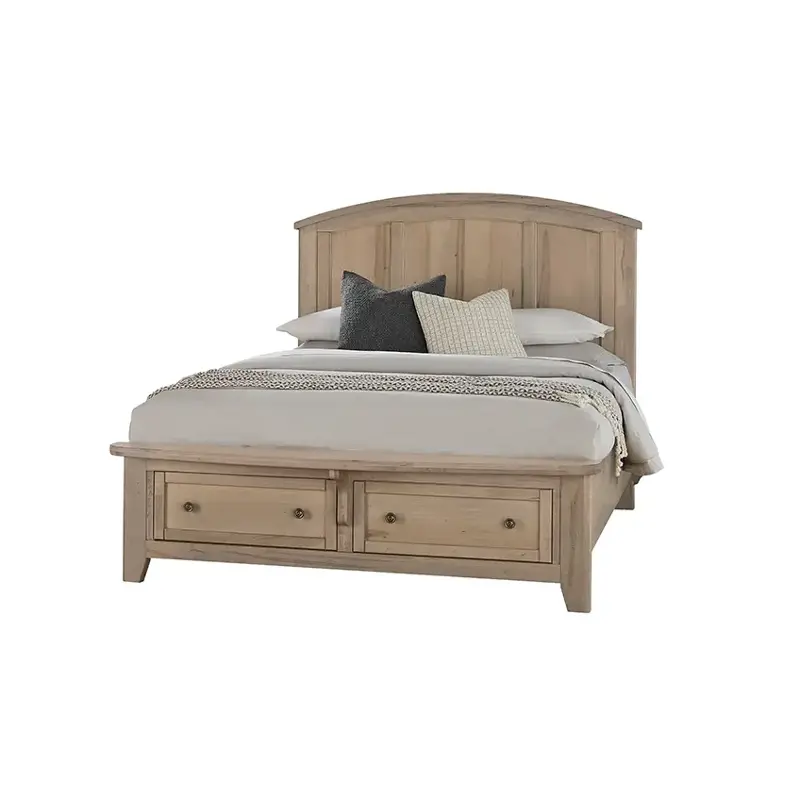 821-557-050b-502 Vaughan Bassett Furniture Woodbridge - Shadow Grey Bedroom Furniture Bed