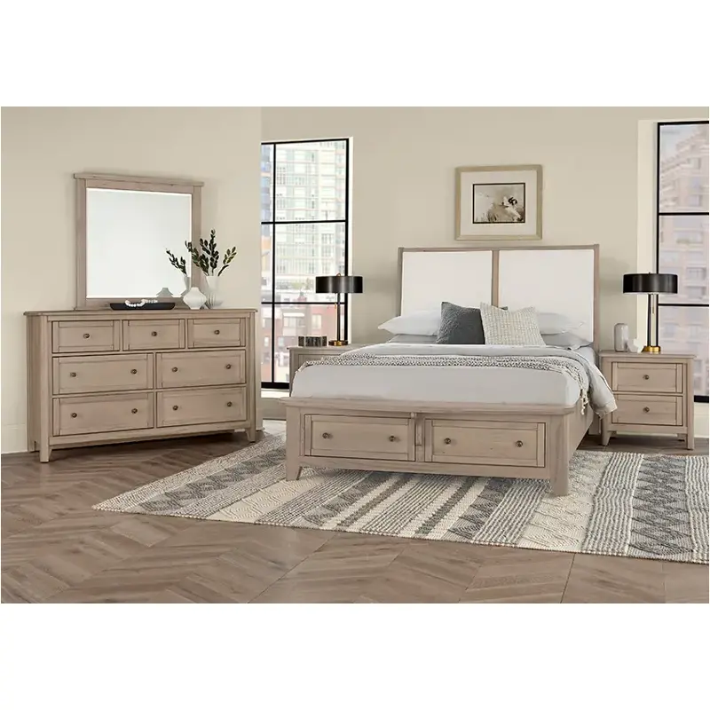 821-661-061-066b-502 Vaughan Bassett Furniture Woodbridge - Shadow Grey Bedroom Furniture Bed