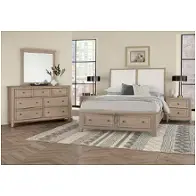 821-661-061-066b-502 Vaughan Bassett Furniture Woodbridge - Shadow Grey Bedroom Furniture Bed