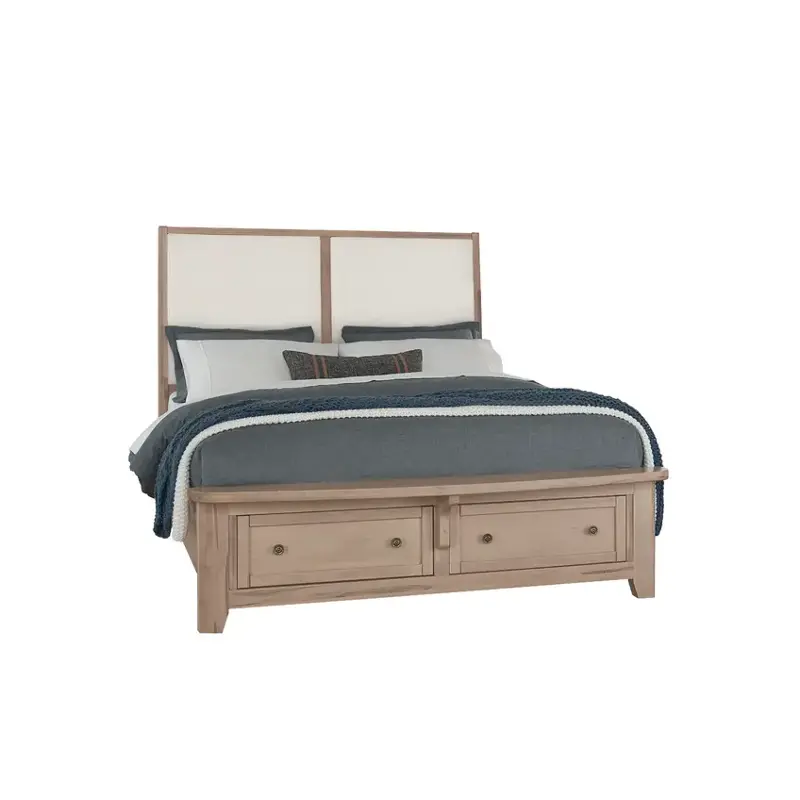 822-551-051-050b-502 Vaughan Bassett Furniture Woodbridge - Clear Maple Bedroom Furniture Bed