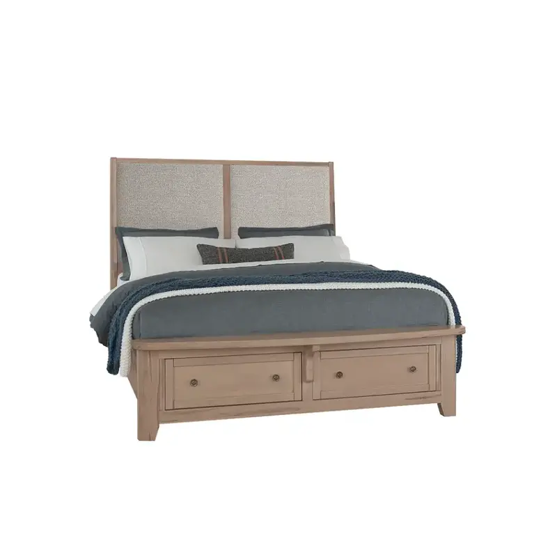 822-551-052-050b-502 Vaughan Bassett Furniture Woodbridge - Clear Maple Bedroom Furniture Bed