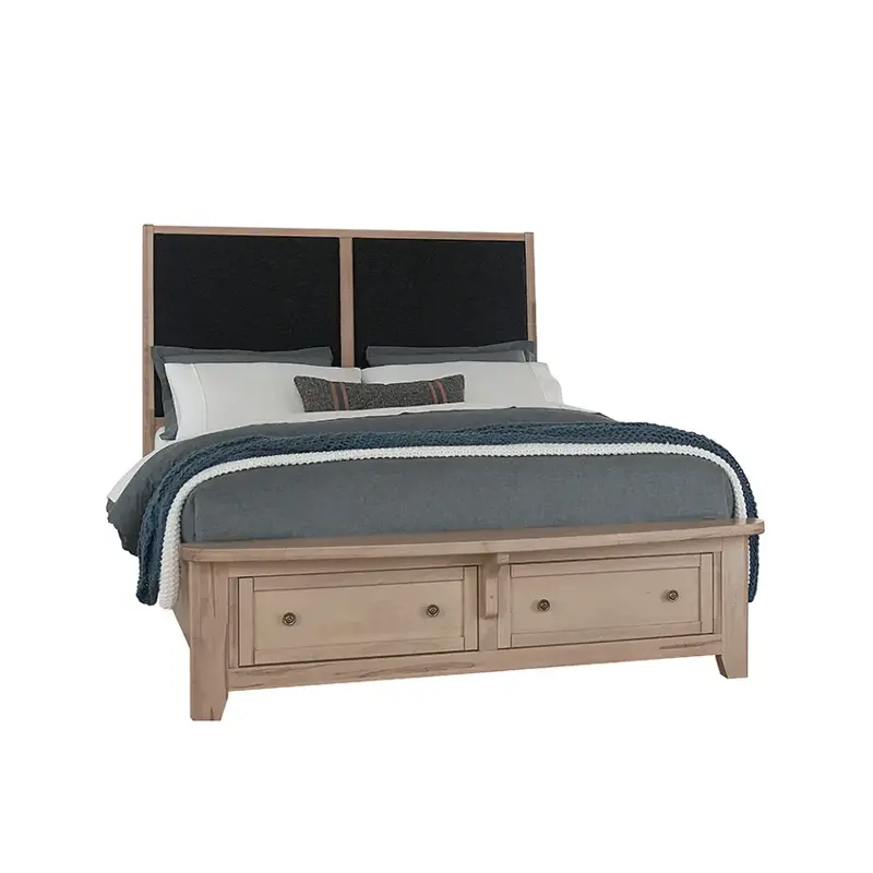 822-551-053-050b-502 Vaughan Bassett Furniture Woodbridge - Clear Maple Bedroom Furniture Bed